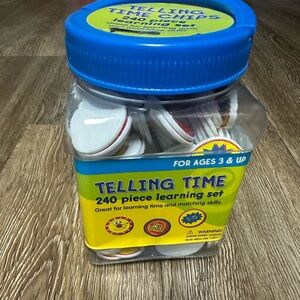 Telling Time Learning Set for Kids - Blue